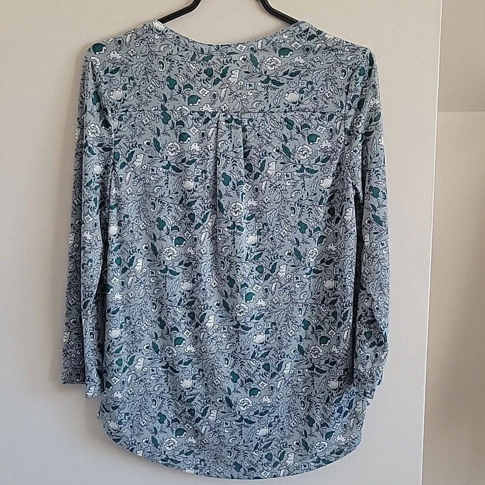 Floral & Bird Print Top - Picture 2 of 7